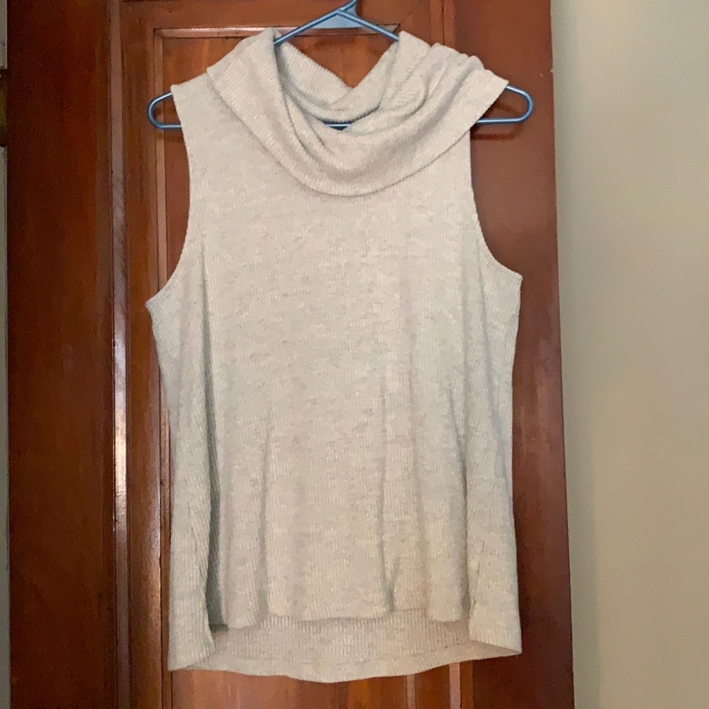 Anthropologie sleeveless cowl neck top